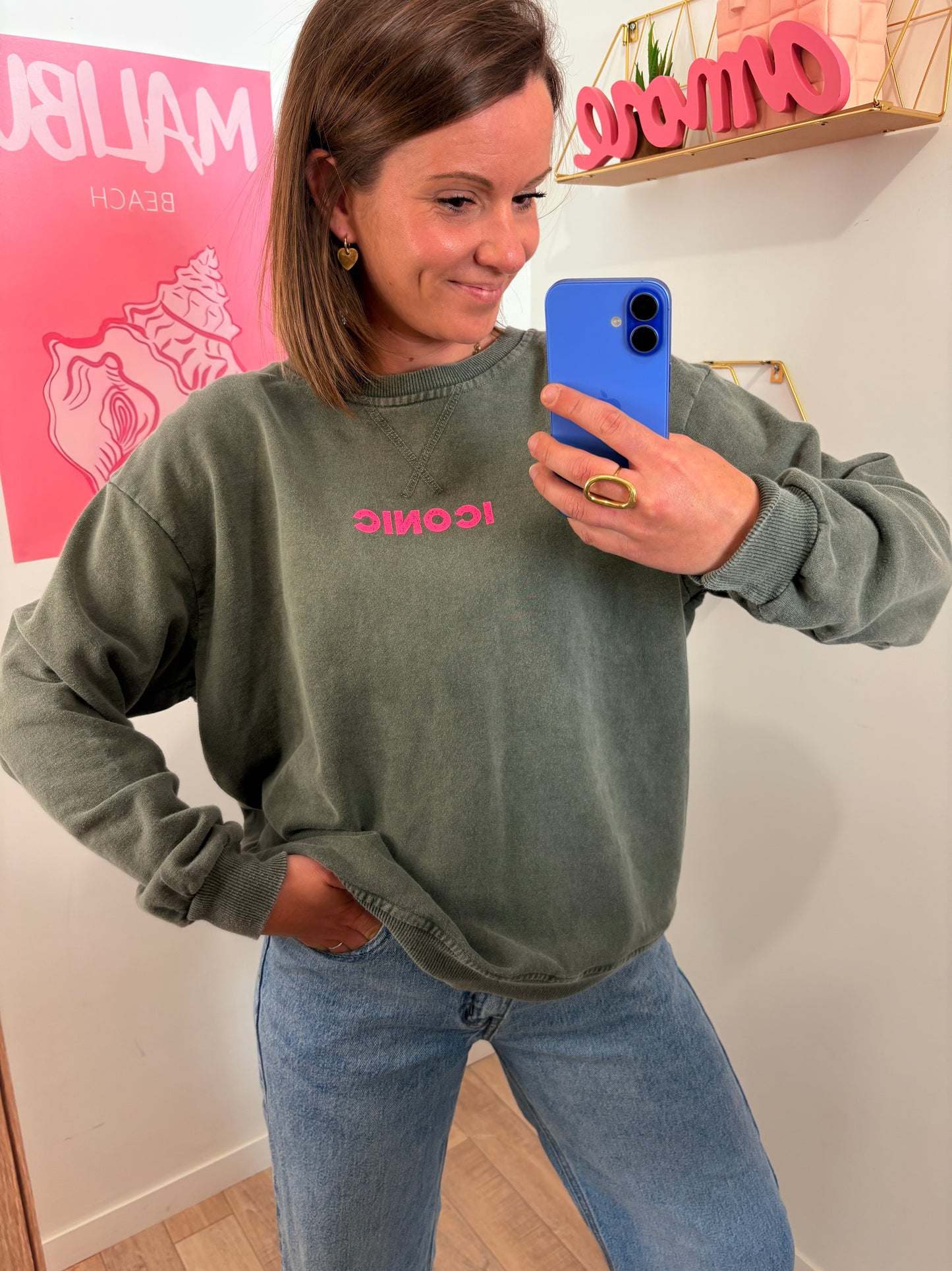 Pull "Iconic" – Kaki
