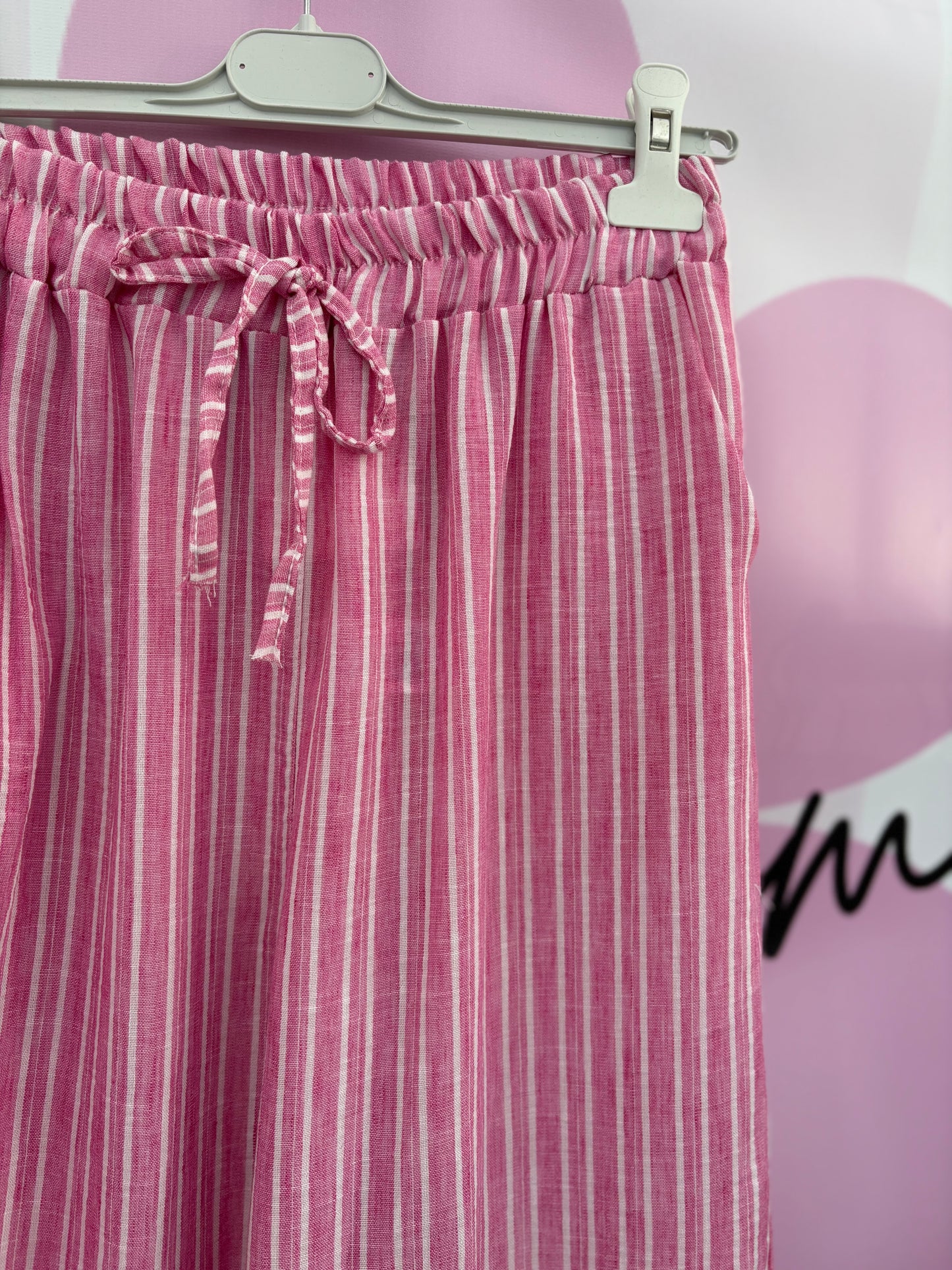Pantalon fluide rose
