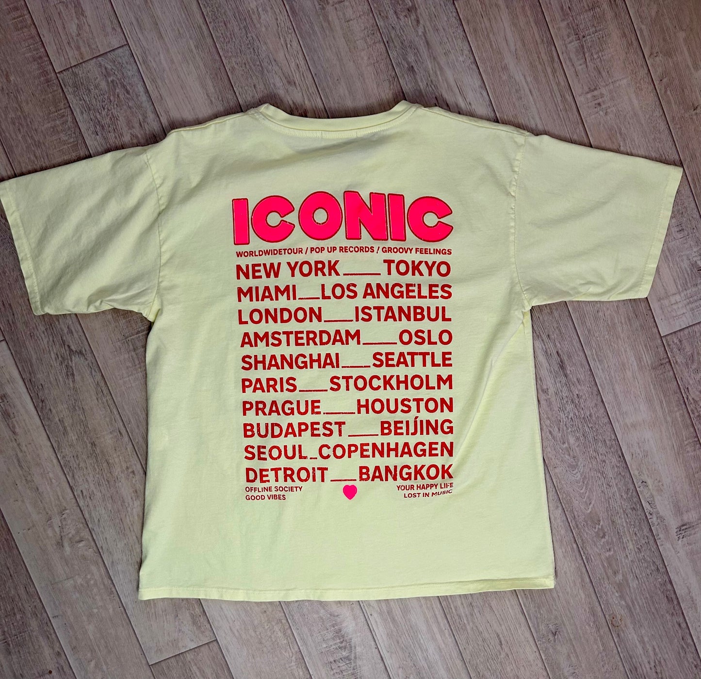 T-shirt ICONIC jaune