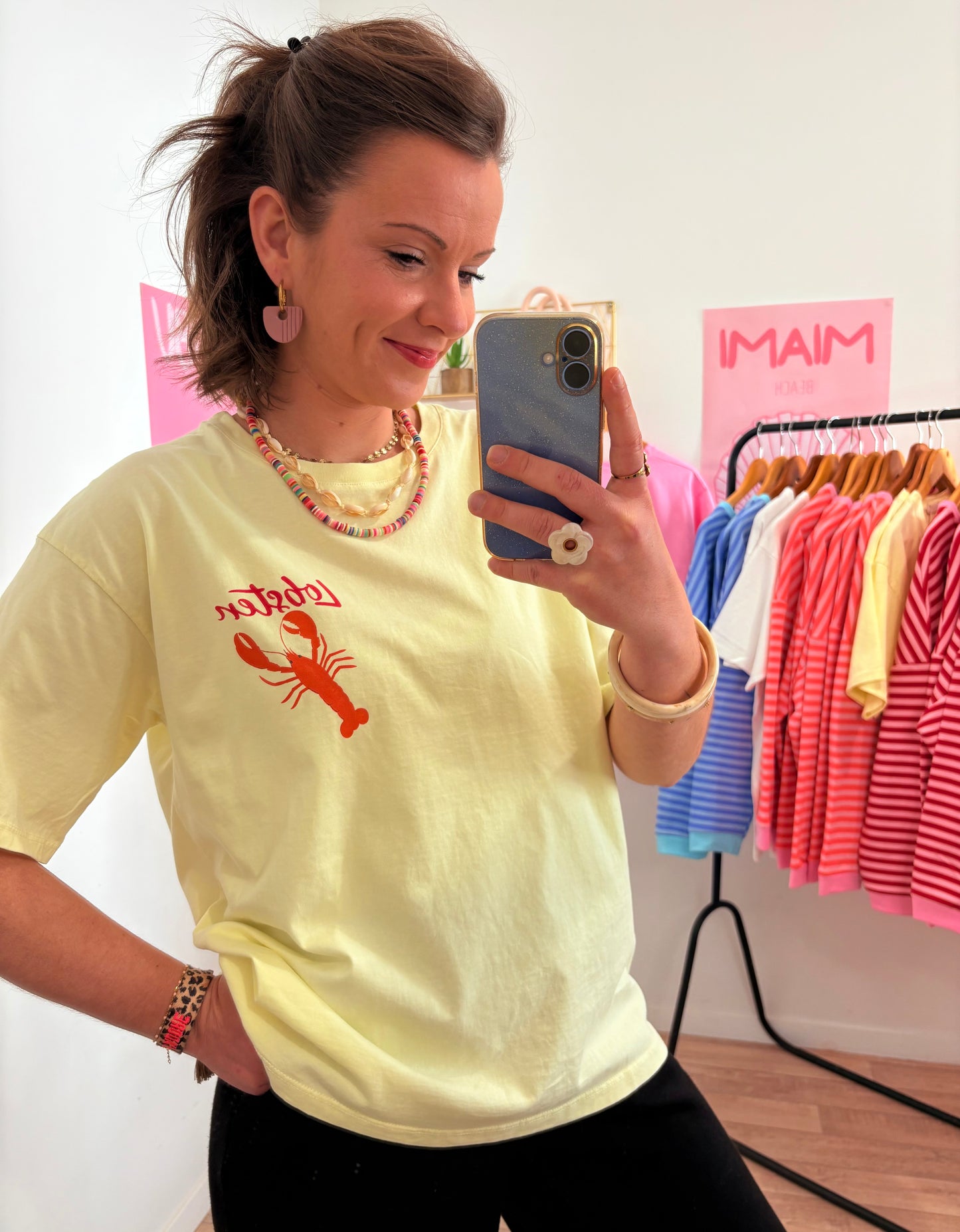 T-SHIRT LOBSTER JAUNE 💛
