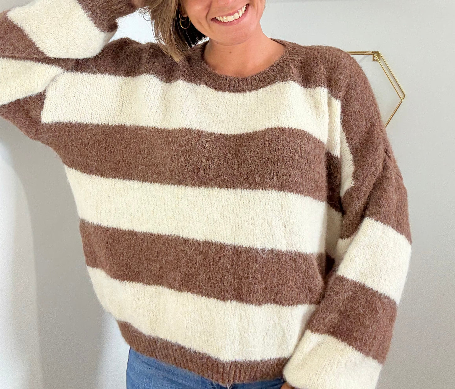 Pull Camille marron