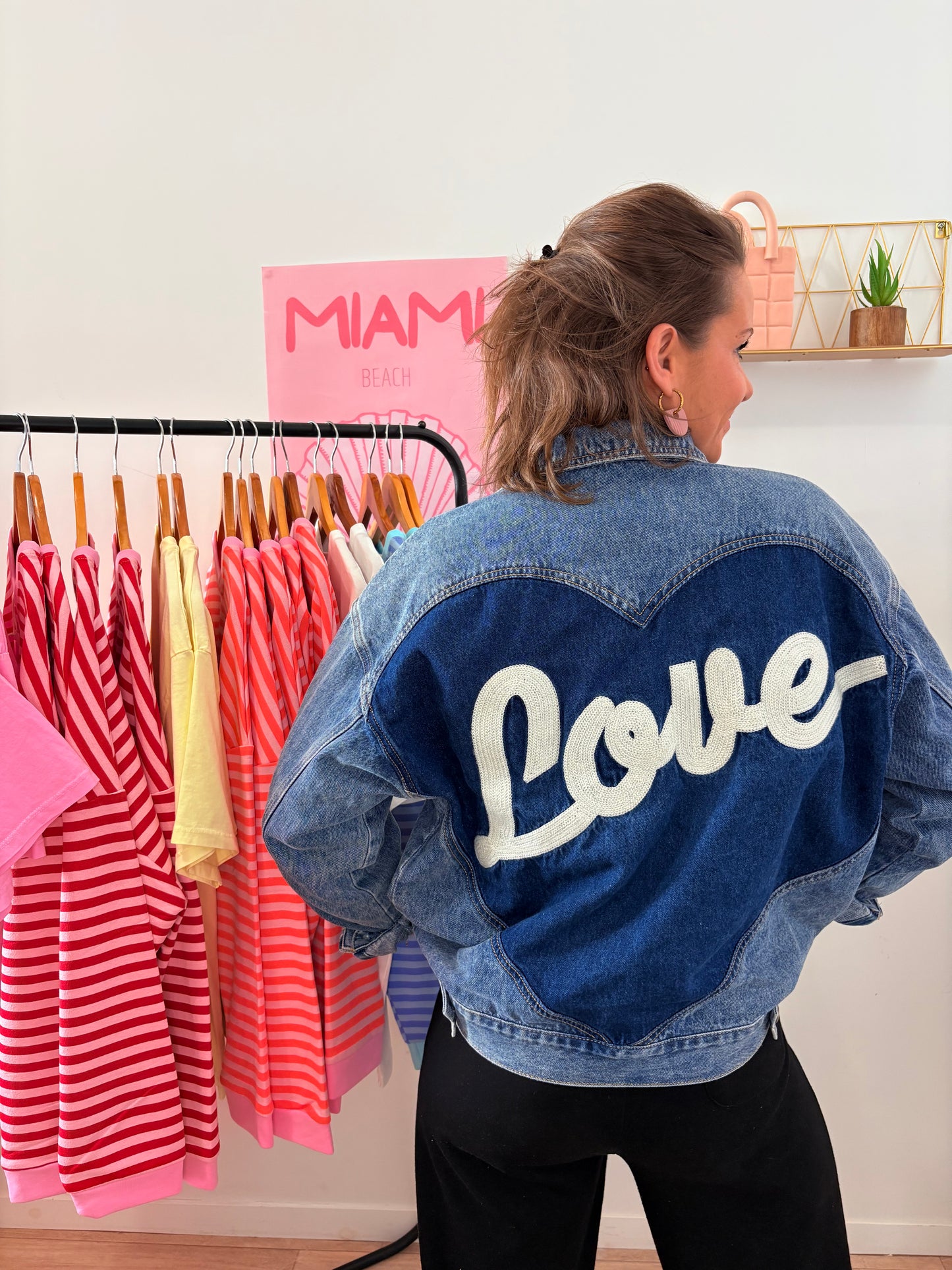 Veste en jean love