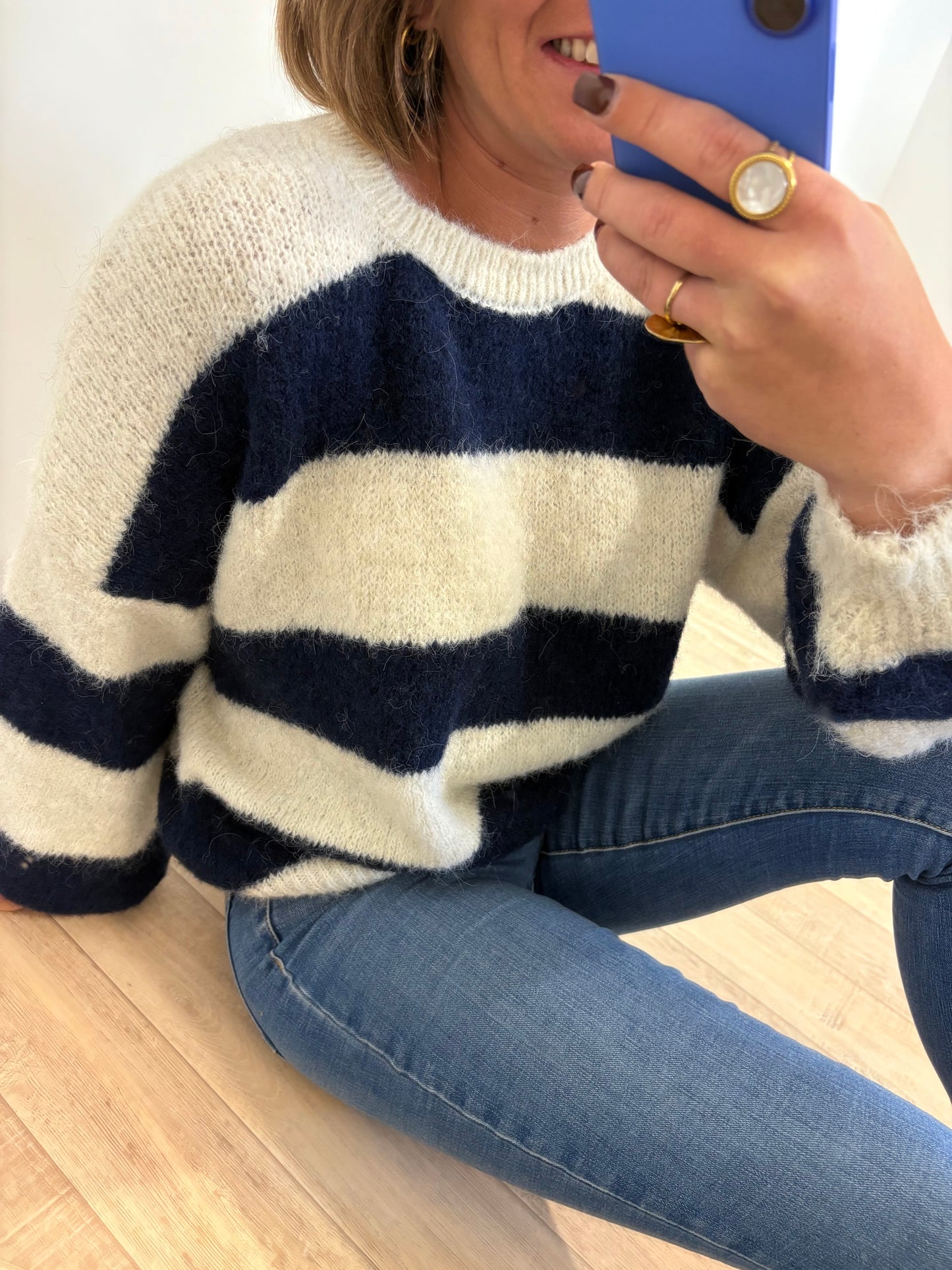 Pull Camille bleu marine