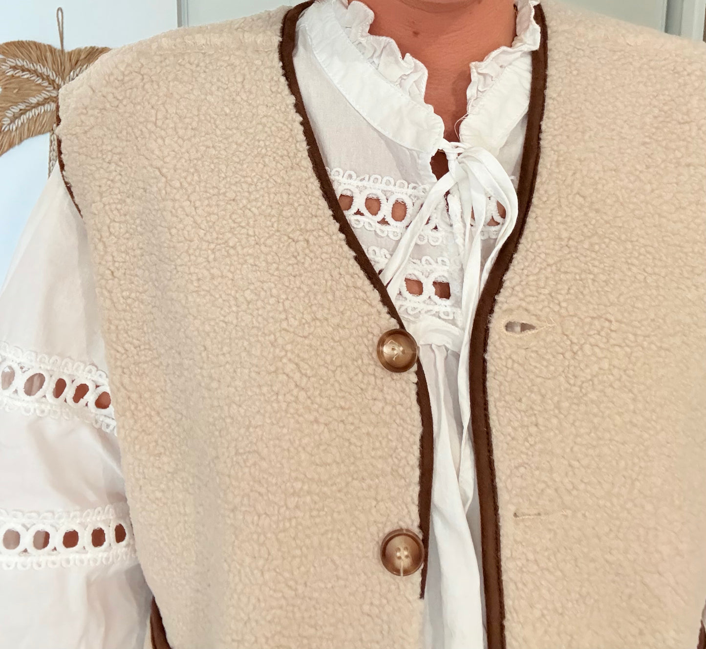 Gilet Maela écru