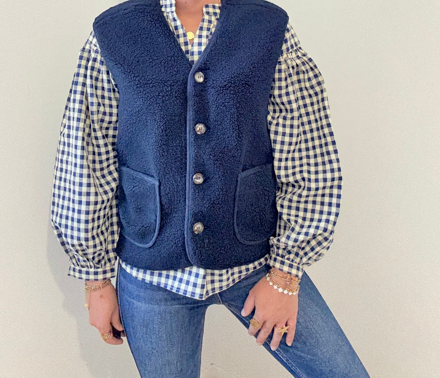 Gilet Maëla bleu