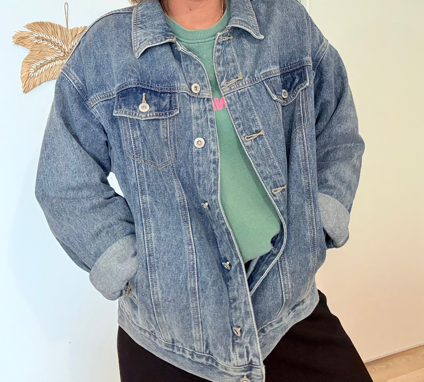 Veste en jean love