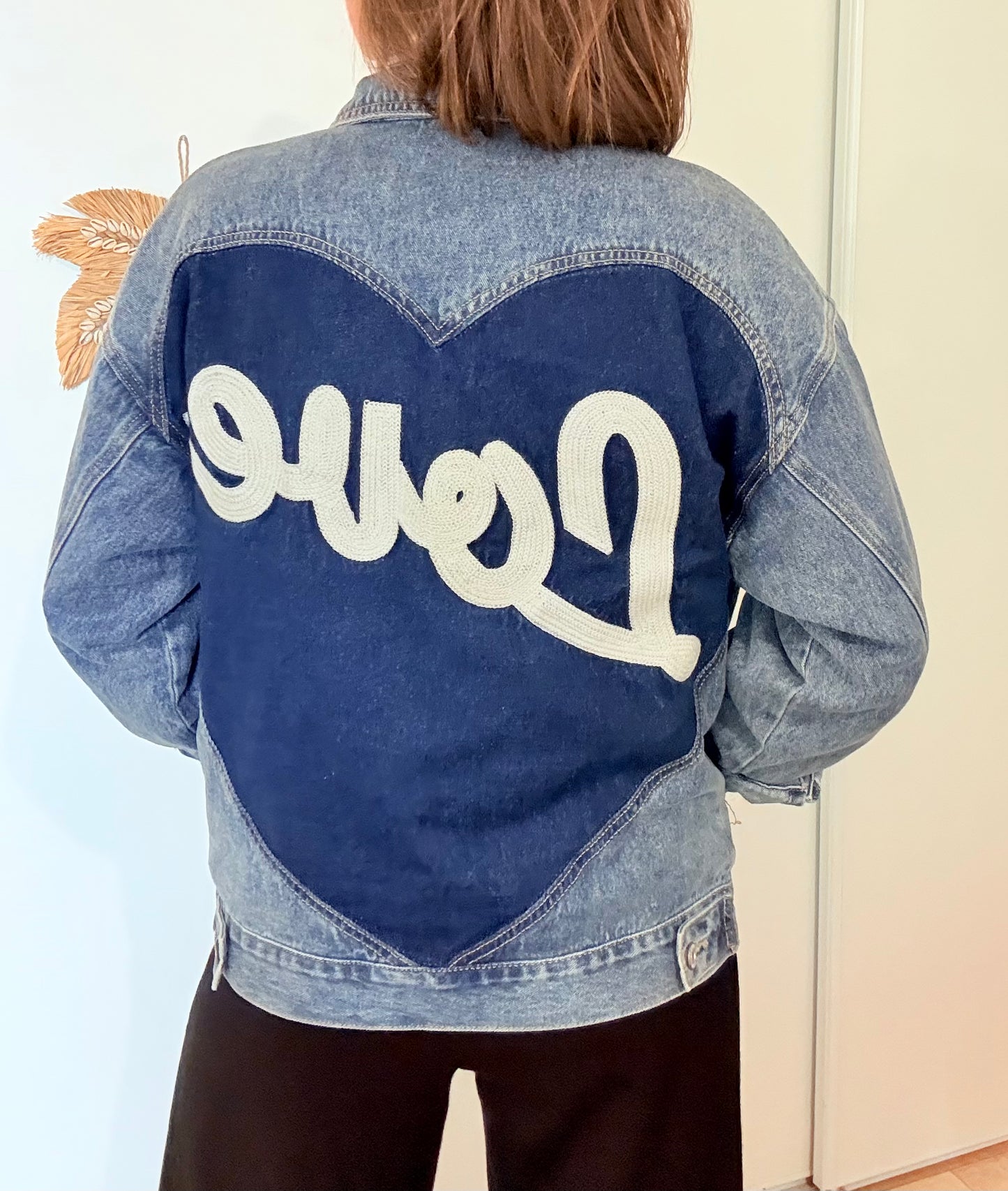 Veste en jean love