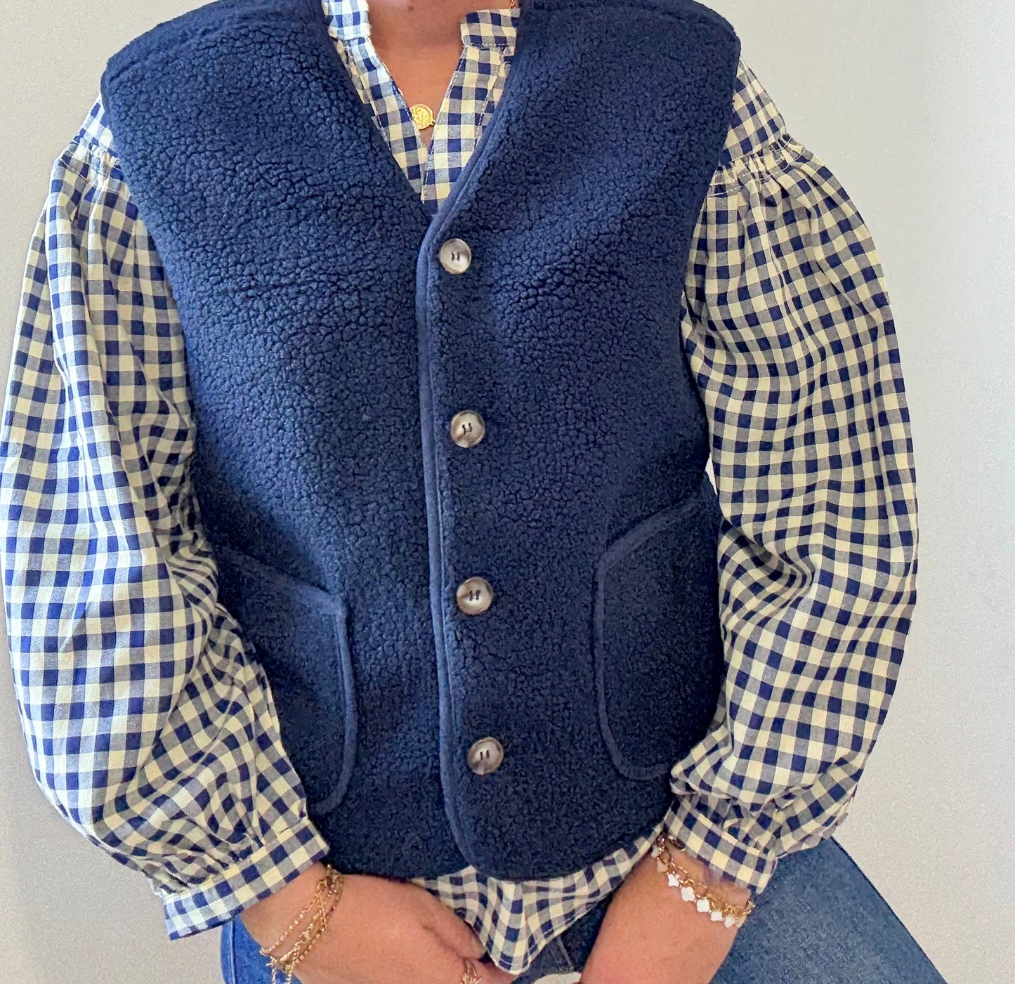 Gilet Maëla bleu