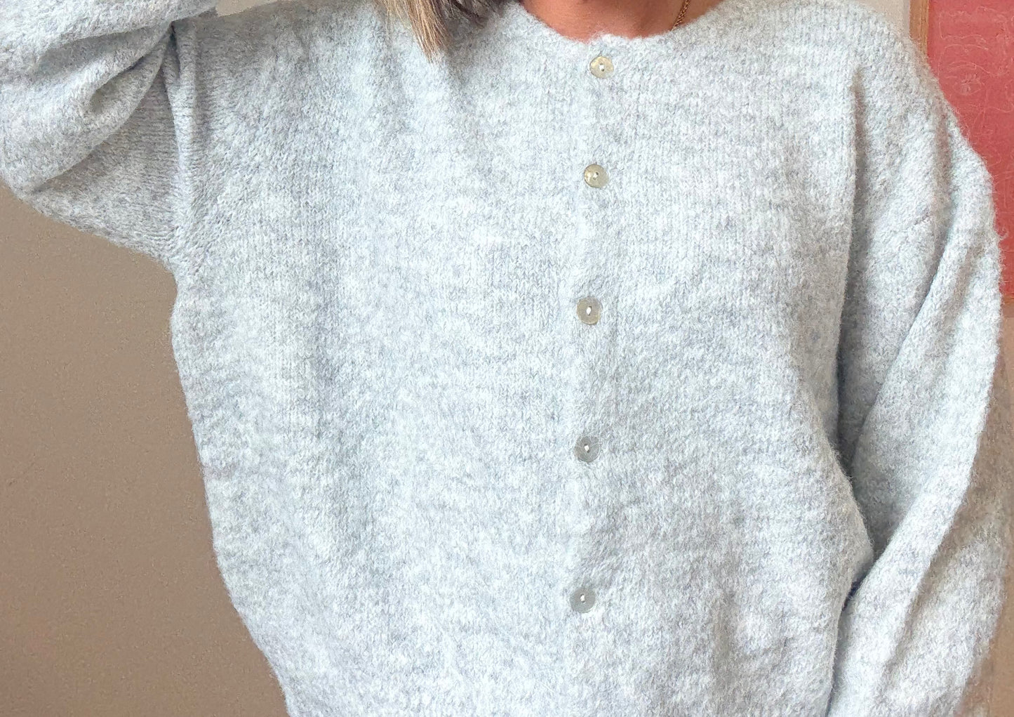 Gilet Ted gris perle