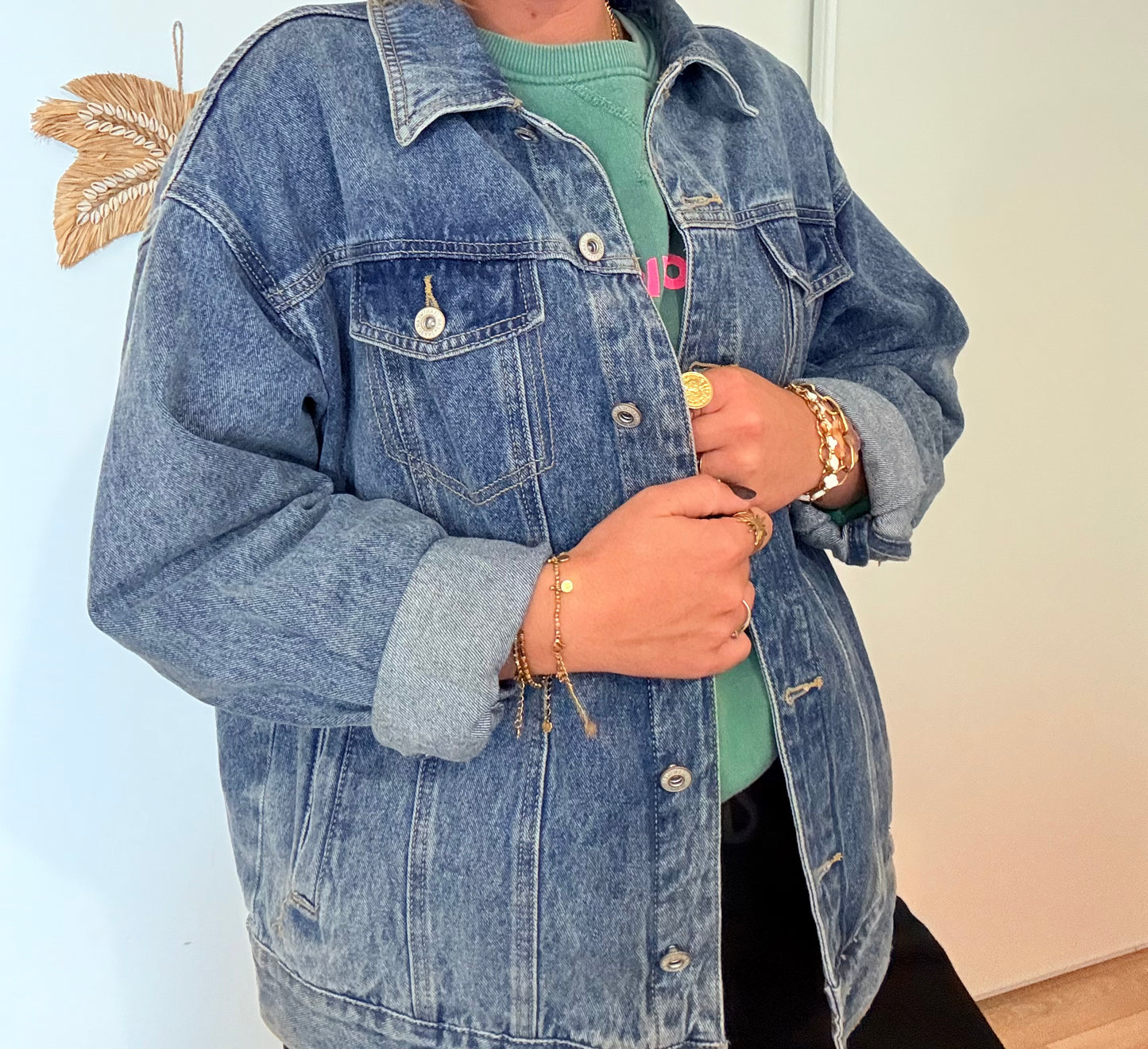 Veste en jean love
