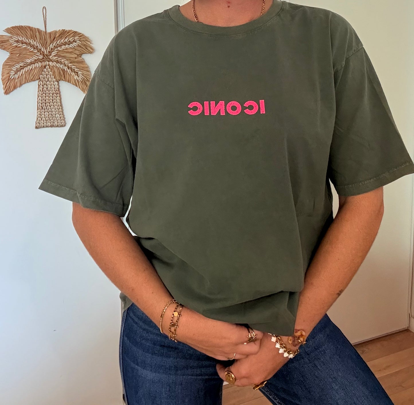 T-shirt iconic kaki