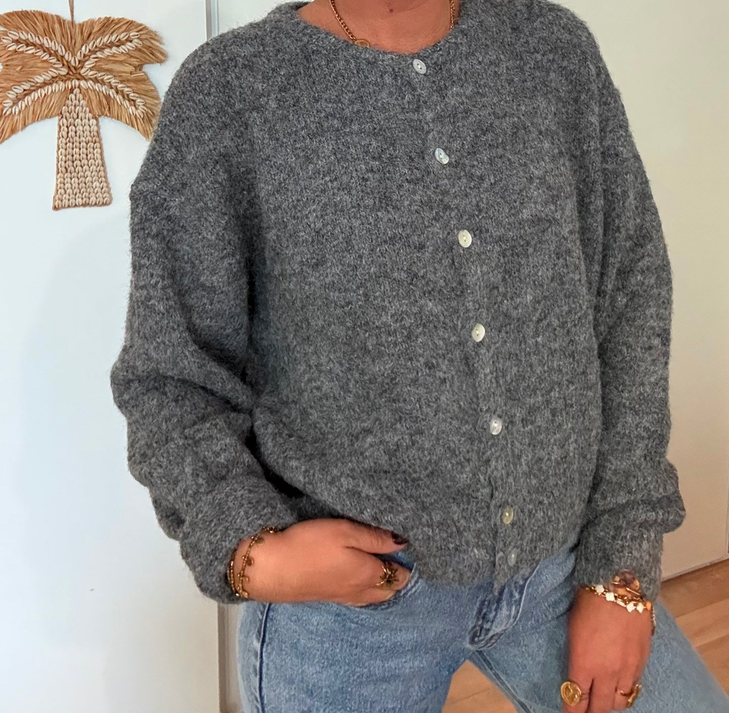 Gilet Ted gris foncé