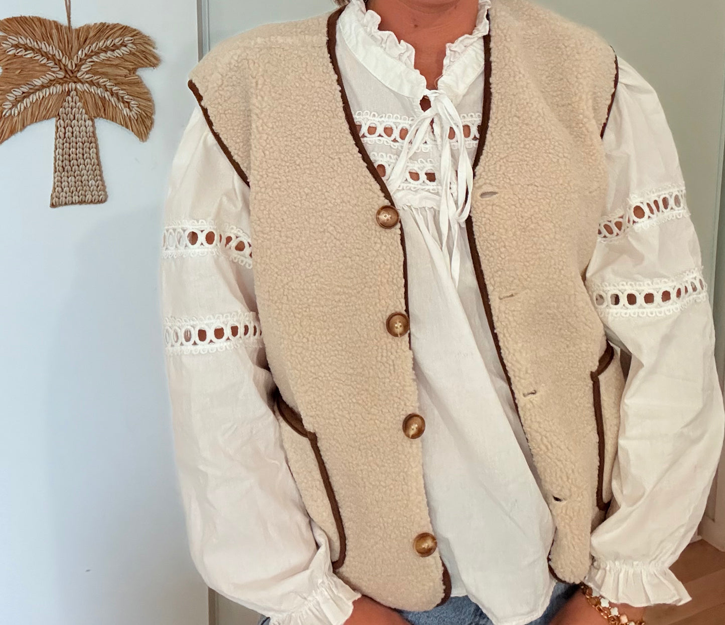Gilet Maela écru