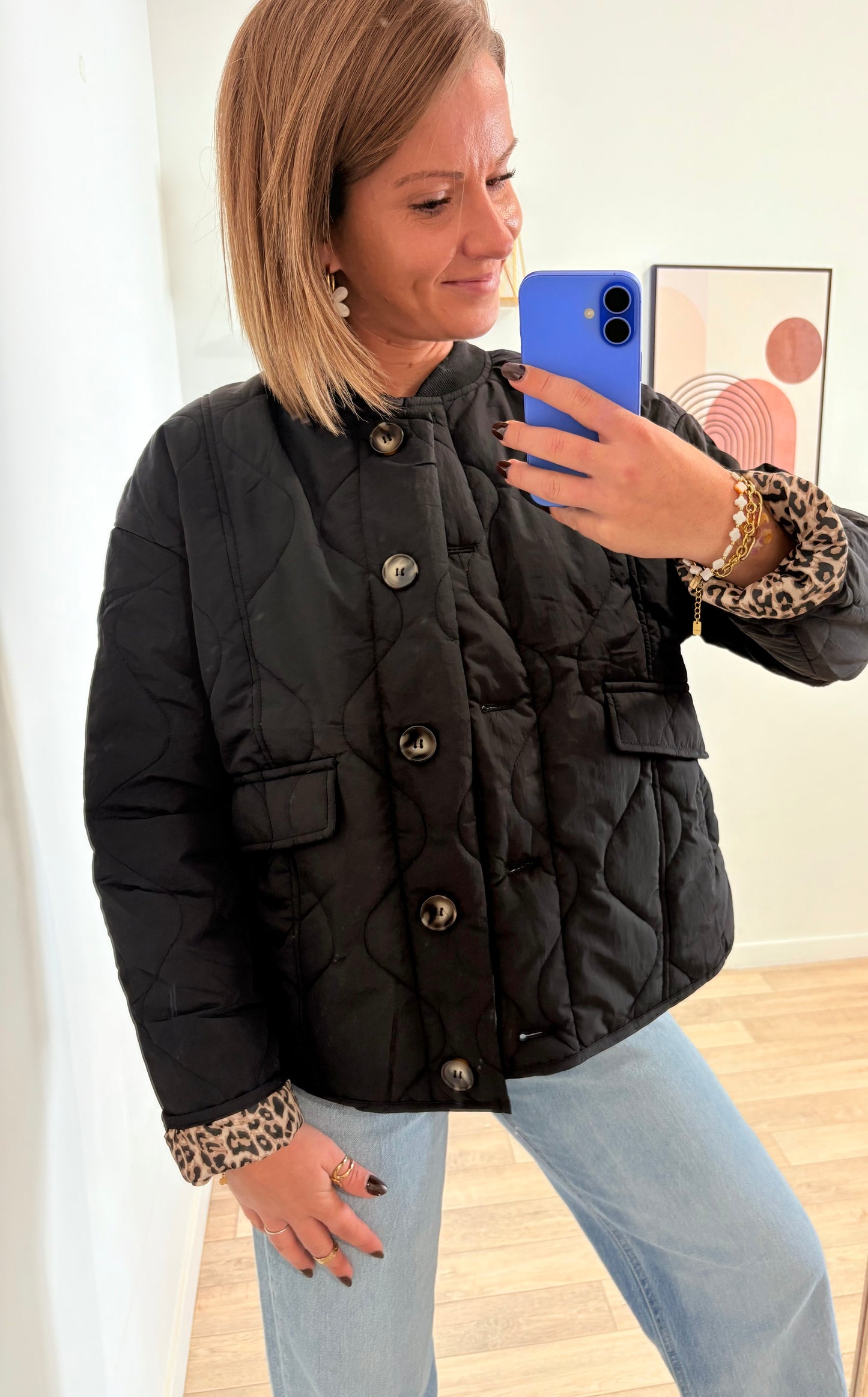 Veste matelassée noir Chloé