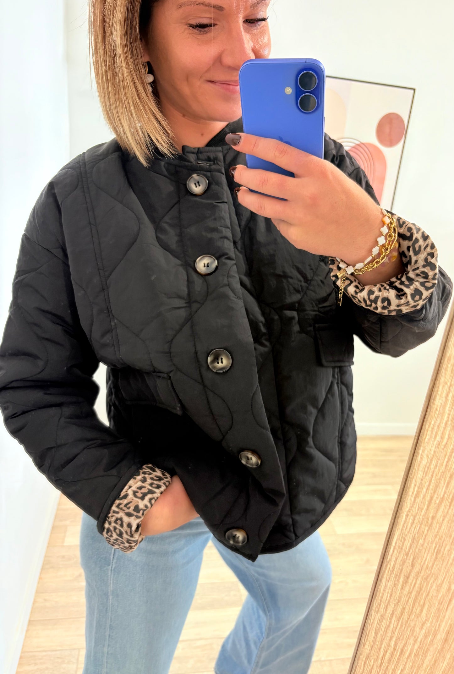 Veste matelassée noir Chloé