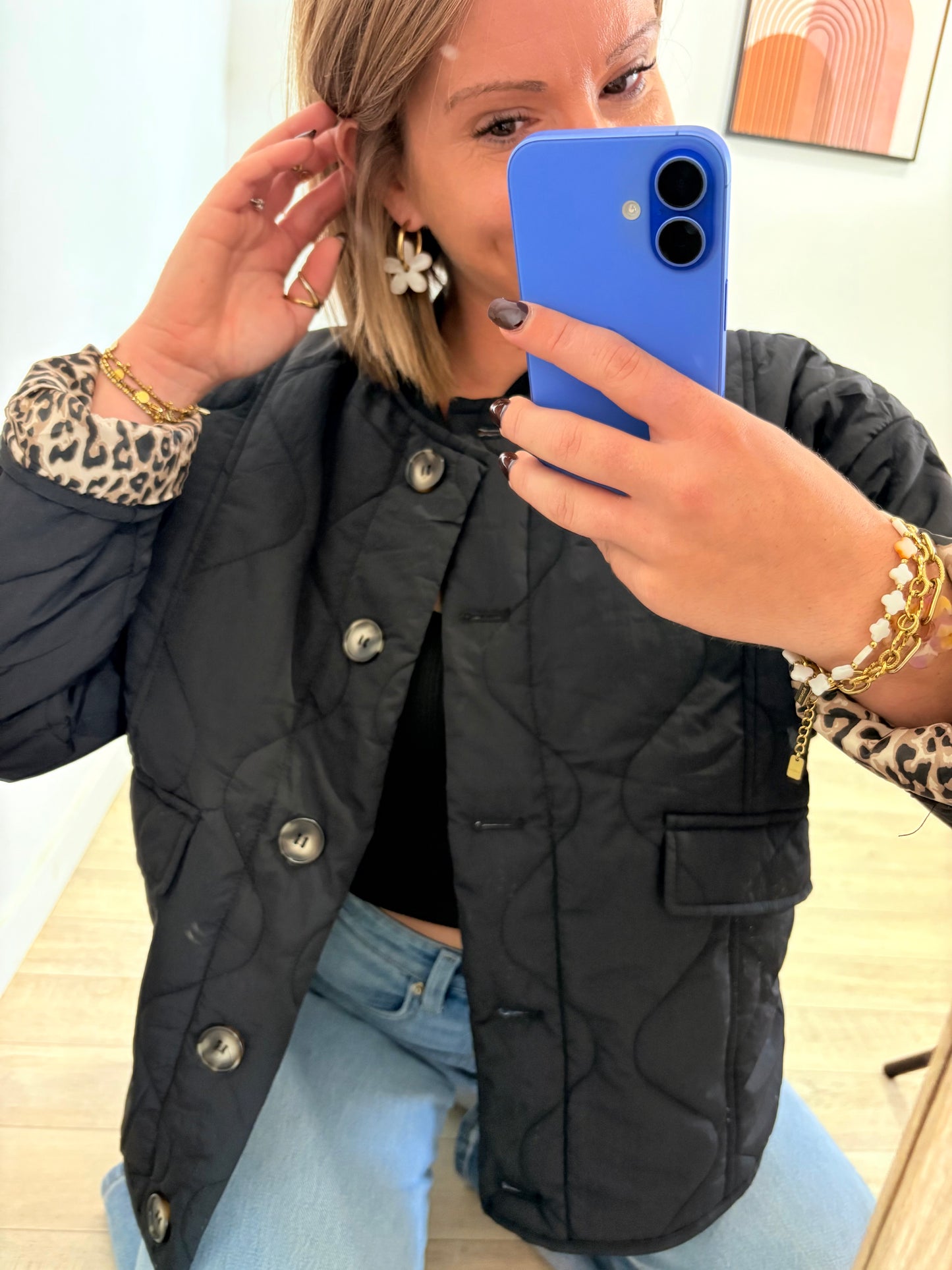 Veste matelassée noir Chloé