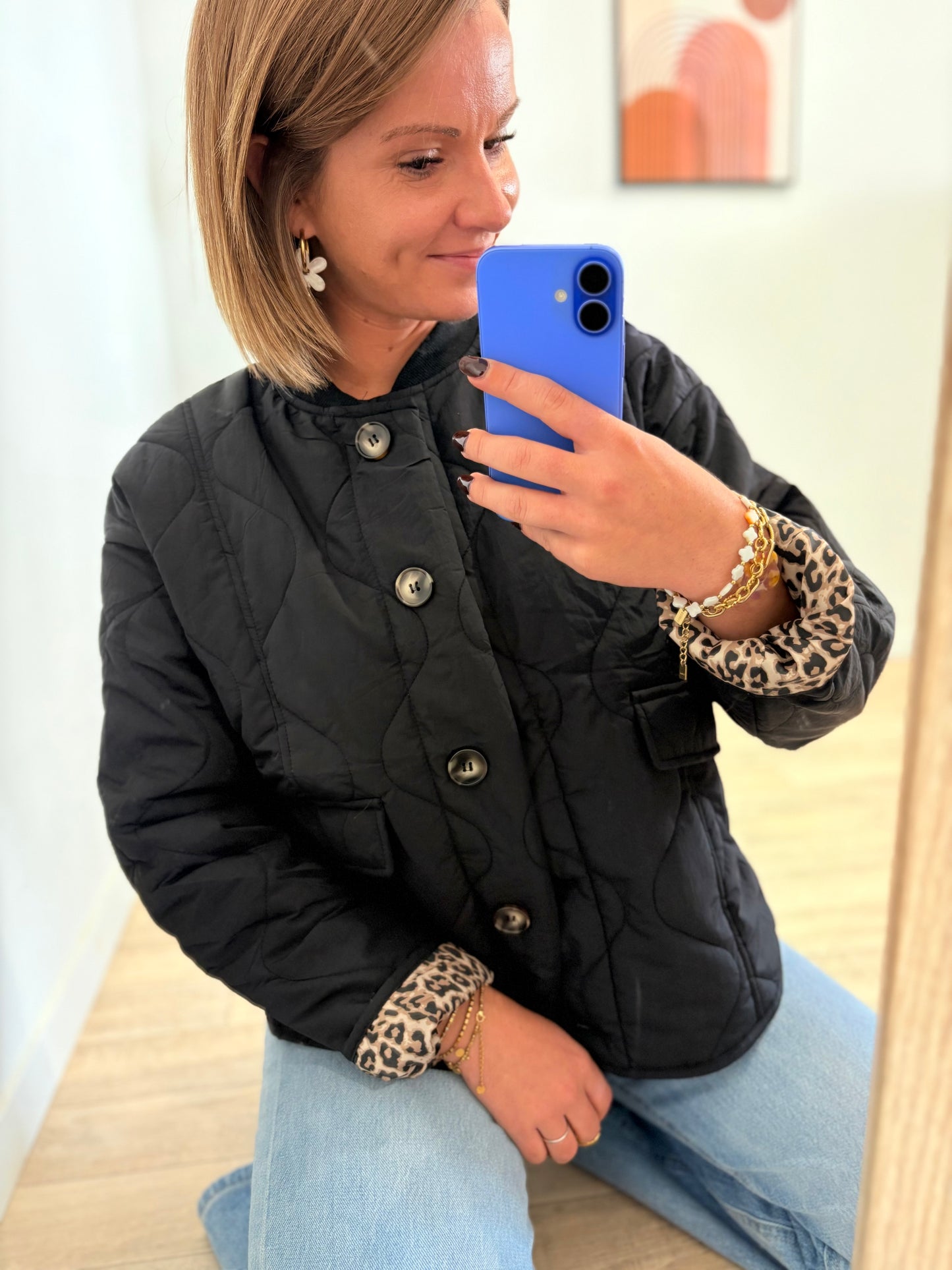 Veste matelassée noir Chloé