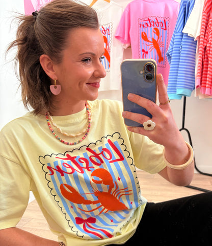 T-SHIRT LOBSTER JAUNE 💛