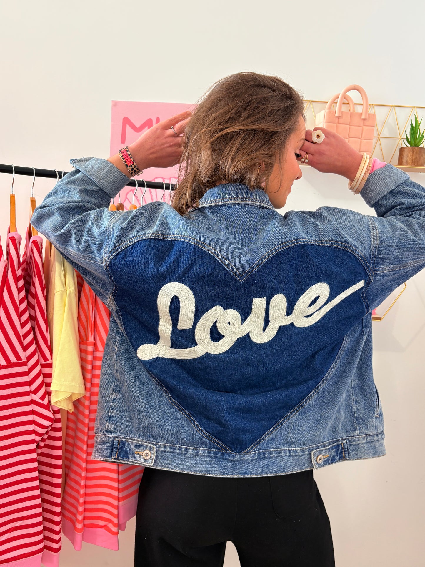 Veste en jean love