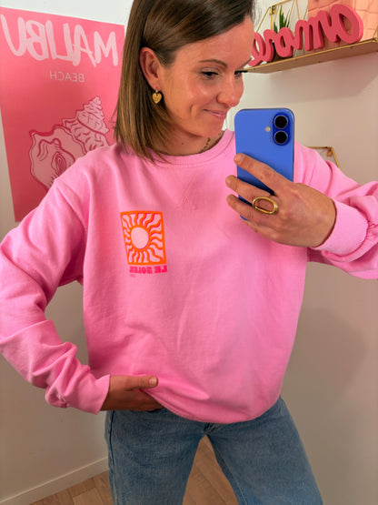 Pull "Sunny Vibes" – Rose Candy & Soleil Fluo