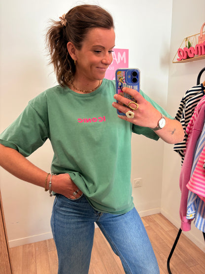 T-Shirt "Iconic" – Vert Émeraude