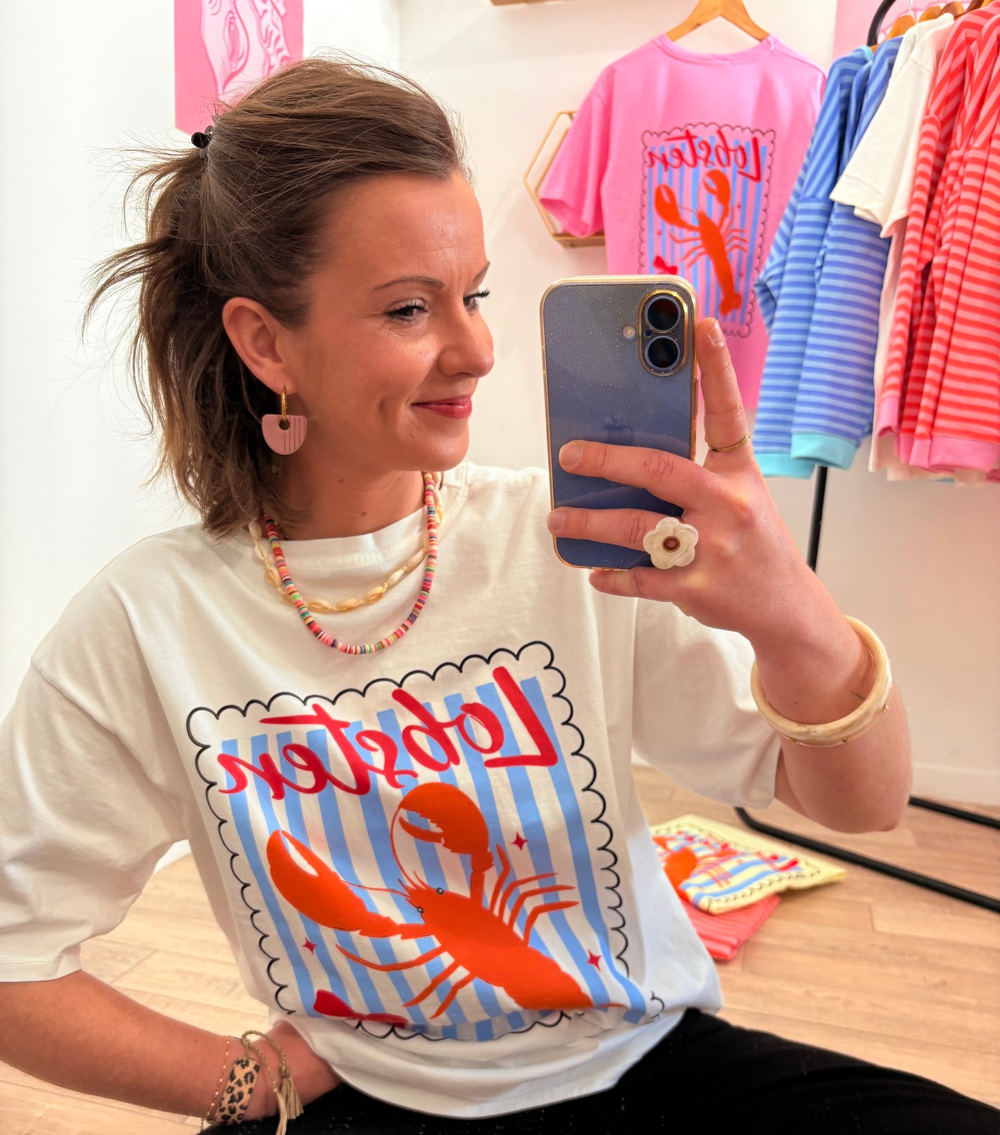 T-SHIRT LOBSTER BLANC 🤍