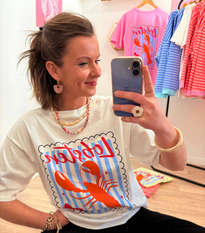 T-SHIRT LOBSTER BLANC 🤍