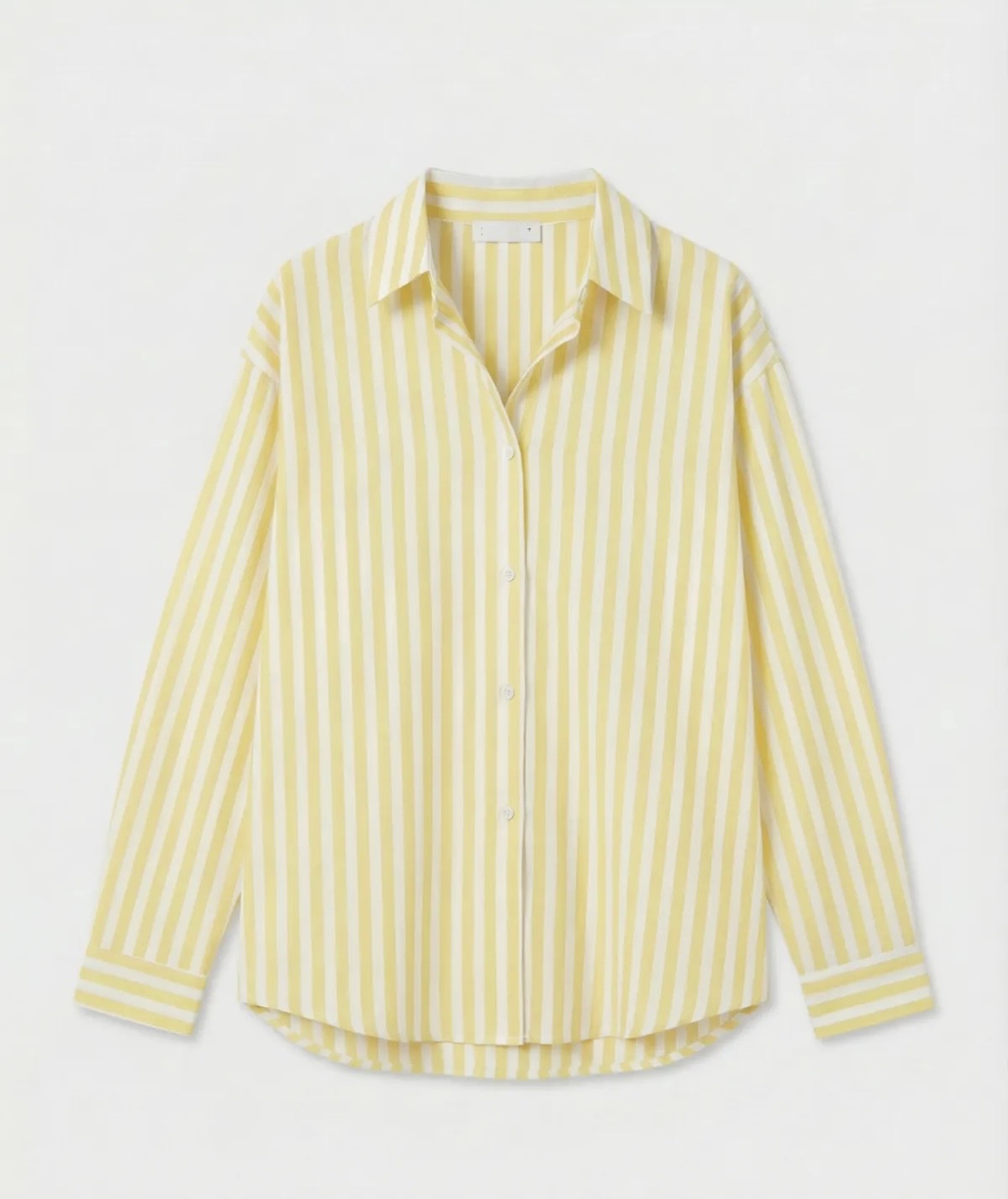🍋 Chemise "Dolce Vita" – Rayures Jaune Solaire