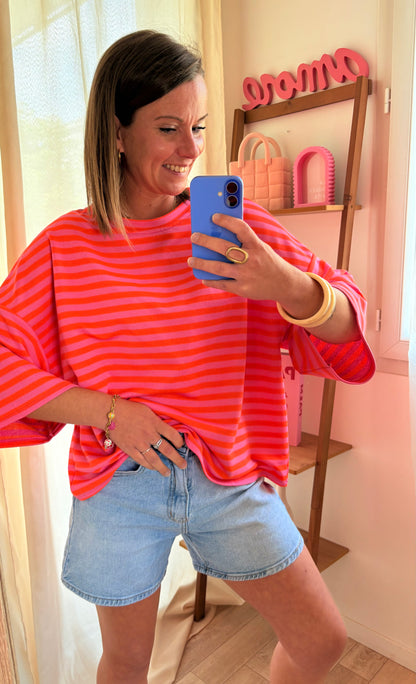 Marinière Oversize Pop – L'Iconic Twistée