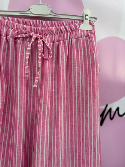Pantalon fluide rose