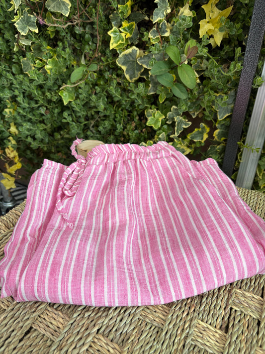 Pantalon fluide rose