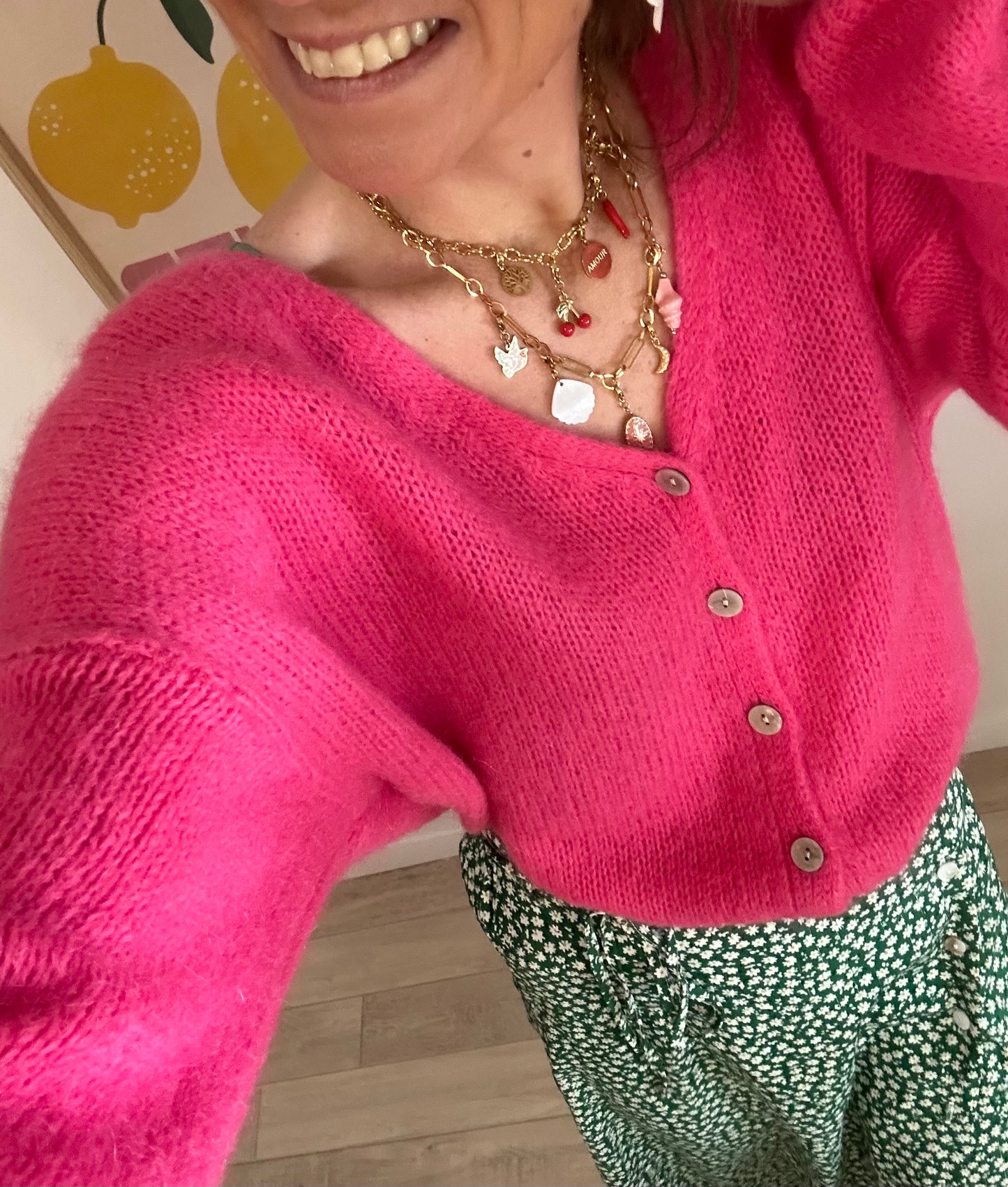 Gilet Billy Rose Fushia