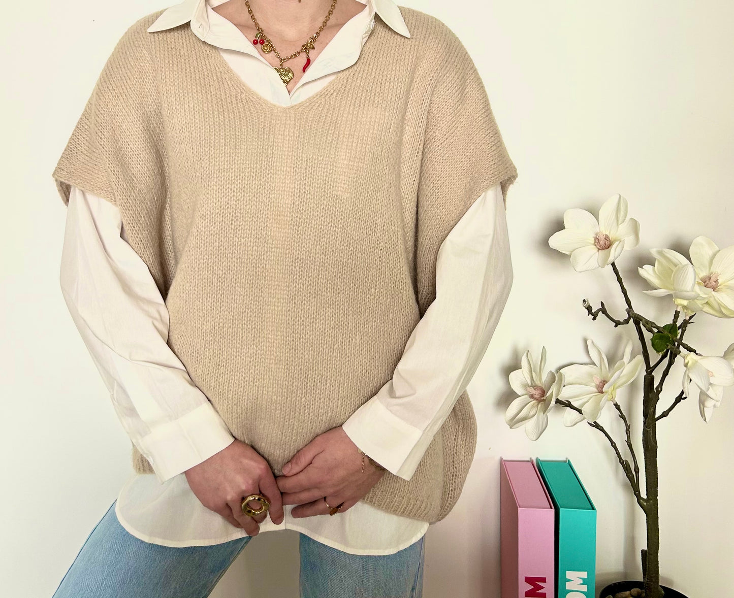 Pull Lise beige