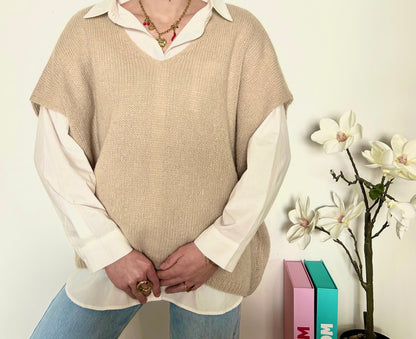 Pull Lise beige