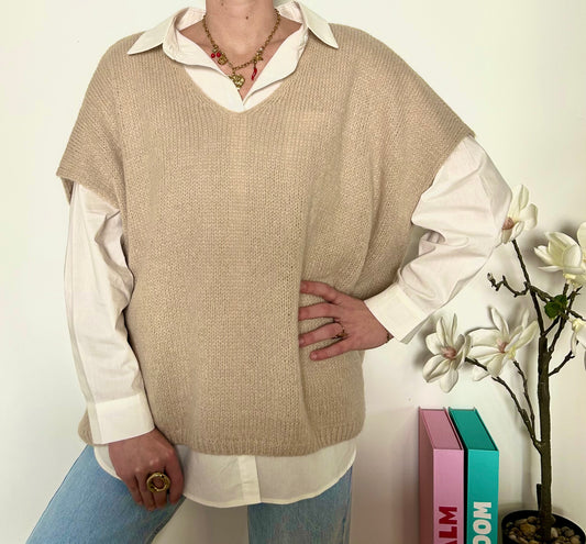 Pull Lise beige