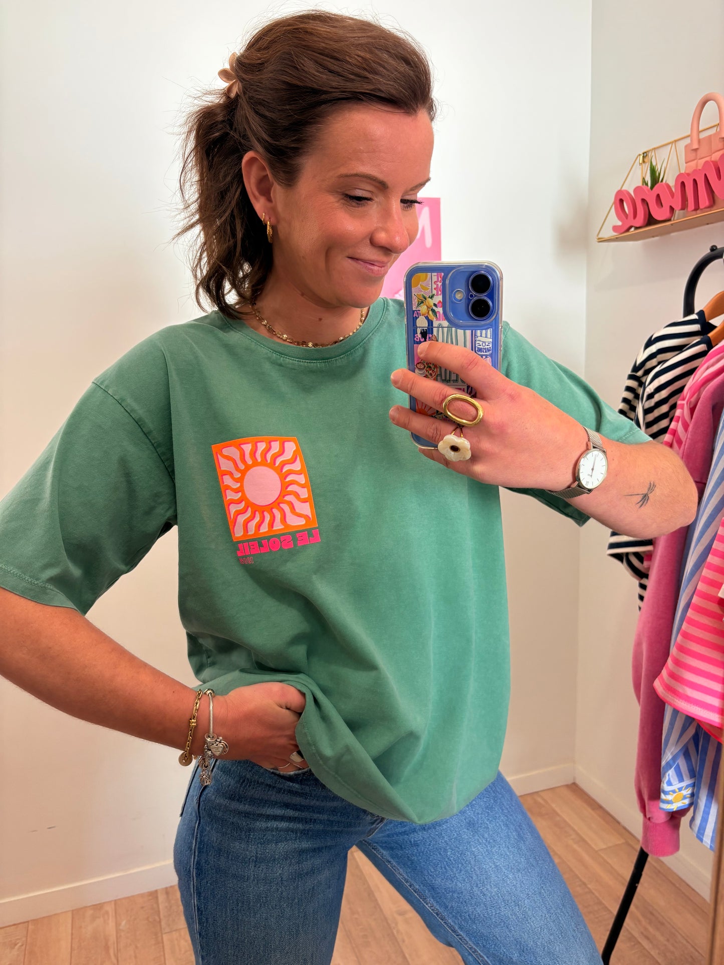 T-Shirt "Soleil" – Vert