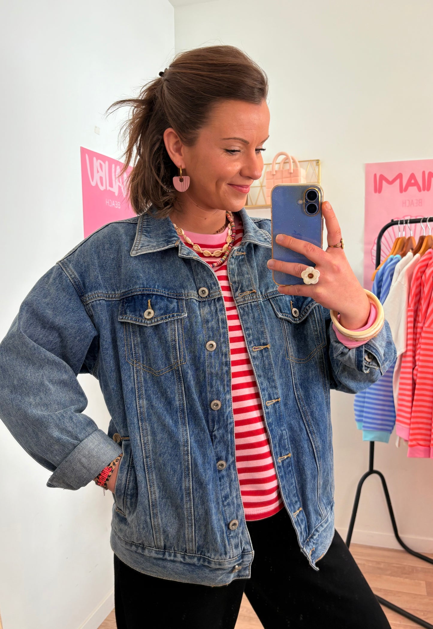 Veste en jean love