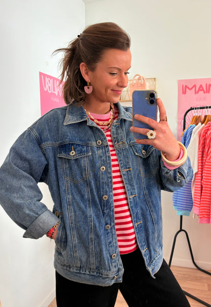 Veste en jean love