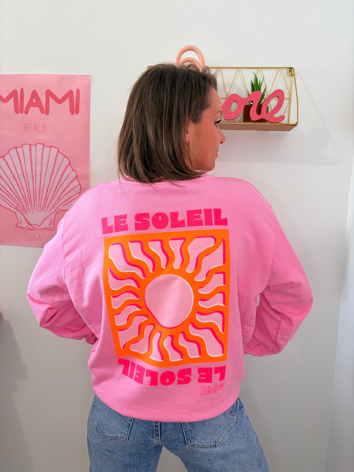 Pull "Sunny Vibes" – Rose Candy & Soleil Fluo