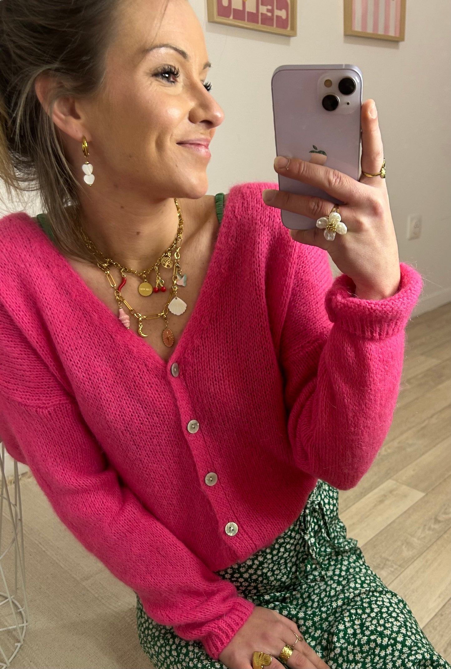 Gilet Billy Rose Fushia