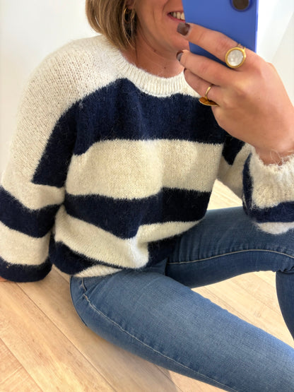 Pull Camille bleu marine