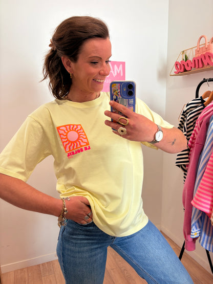 ☀️ T-Shirt "Soleil" – Jaune Vibrant