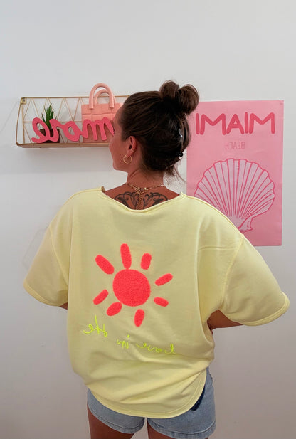 T-shirt Oversize – Jaune Soleil
