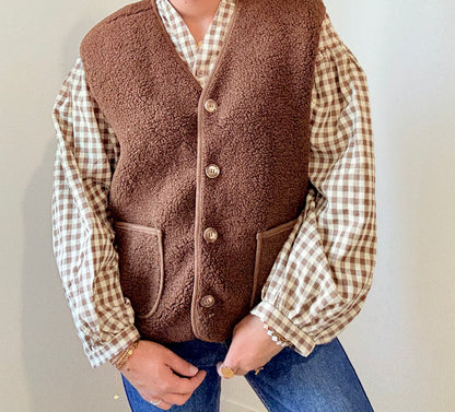 Gilet Maëla marron