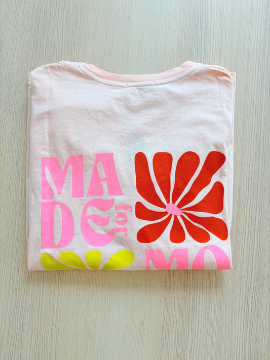 T-shirt Flower pêche