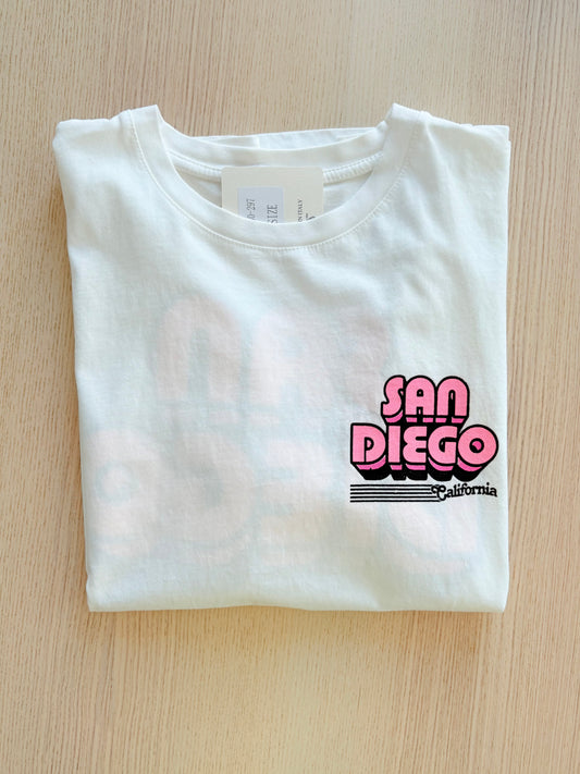 T-shirt San Diego blanc