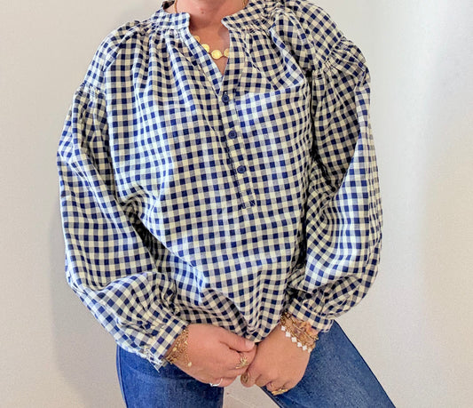 Blouse Suzanne bleu