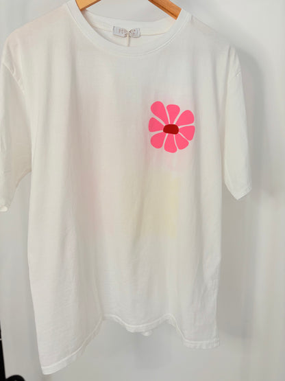 T-shirt Flower blanc