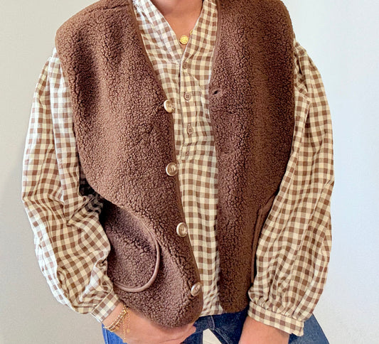 Gilet Maëla marron