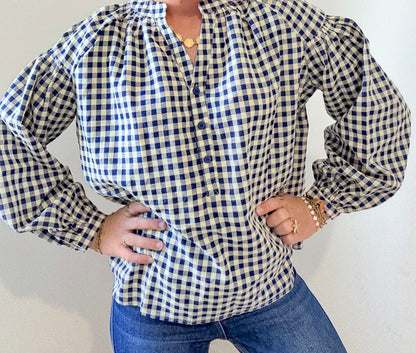 Blouse Suzanne bleu